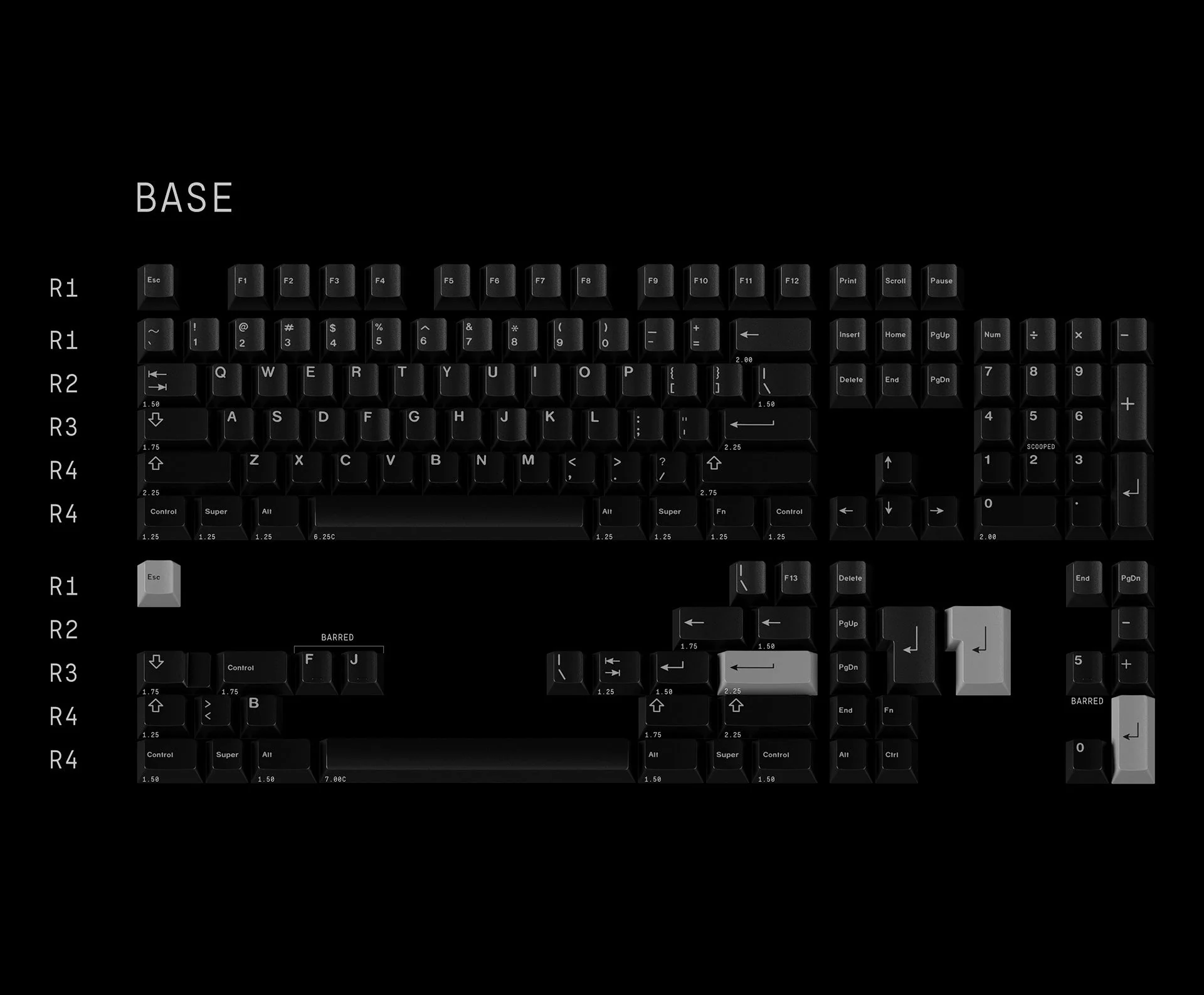 GMK Grey on Black - Image 2