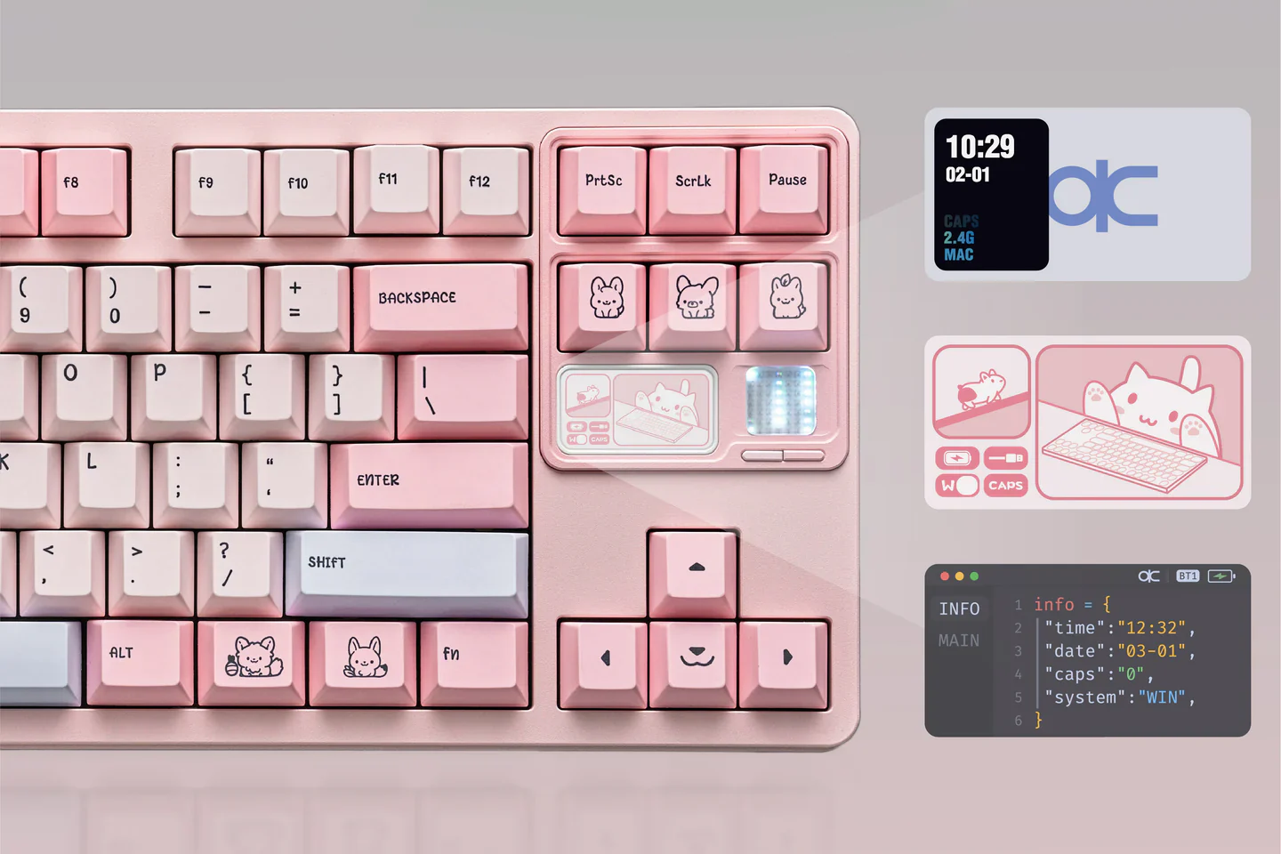 Qwertykeys QK80Mk2 Pre-Built Wireless Mechanical Keyboard - Image 7