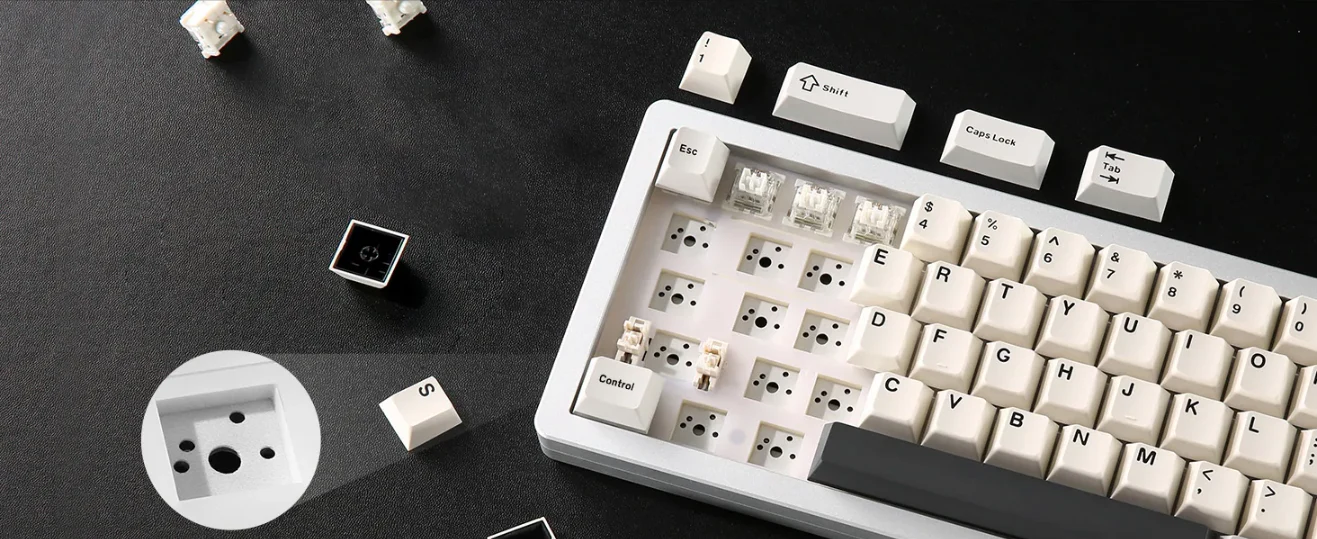 Yunzii AL66 Knob CNC Aluminium Wireless Mechanical Keyboard - Image 5