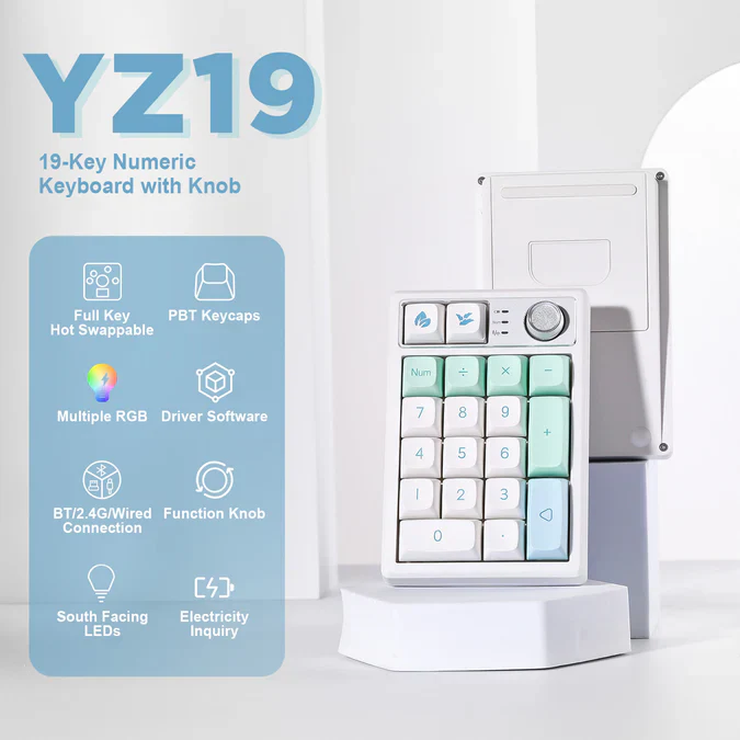 Yunzii YZ19 Gasket Wireless Mechanical Numpad - Image 3